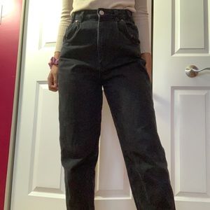 Zara Black Slouch Jeans